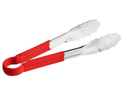 Stainless Steel Vinyl-Coated Red Color Handle