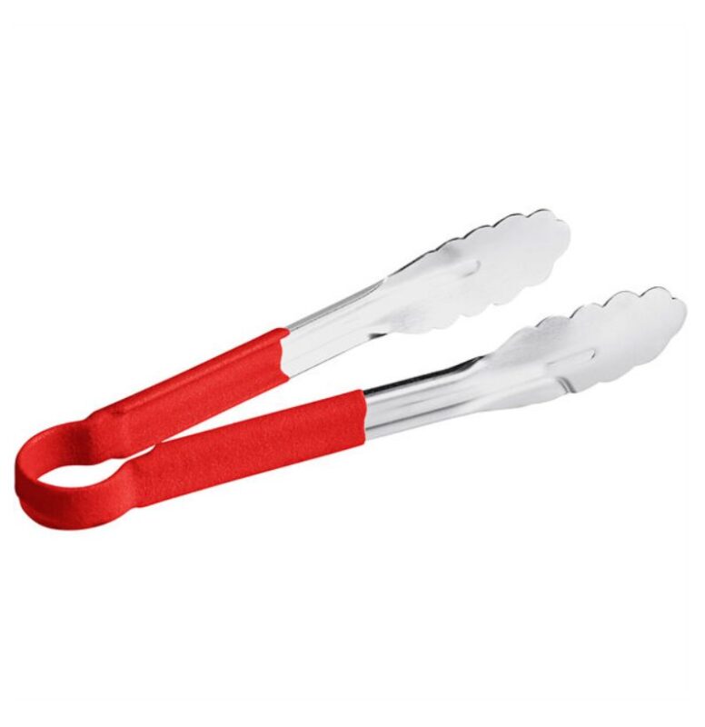 Stainless Steel Vinyl-Coated Red Color Handle