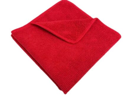 Microfiber cleaning Cloth Red Color