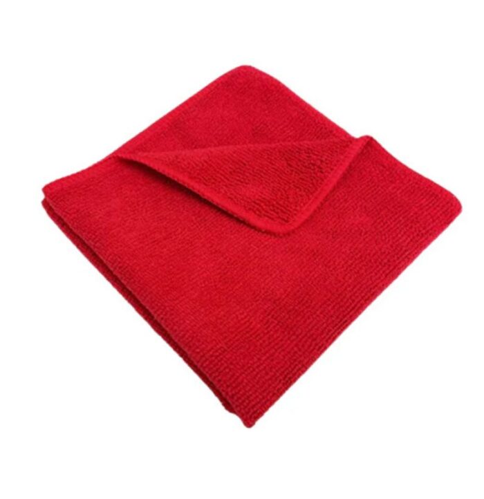 Microfiber cleaning Cloth Red Color